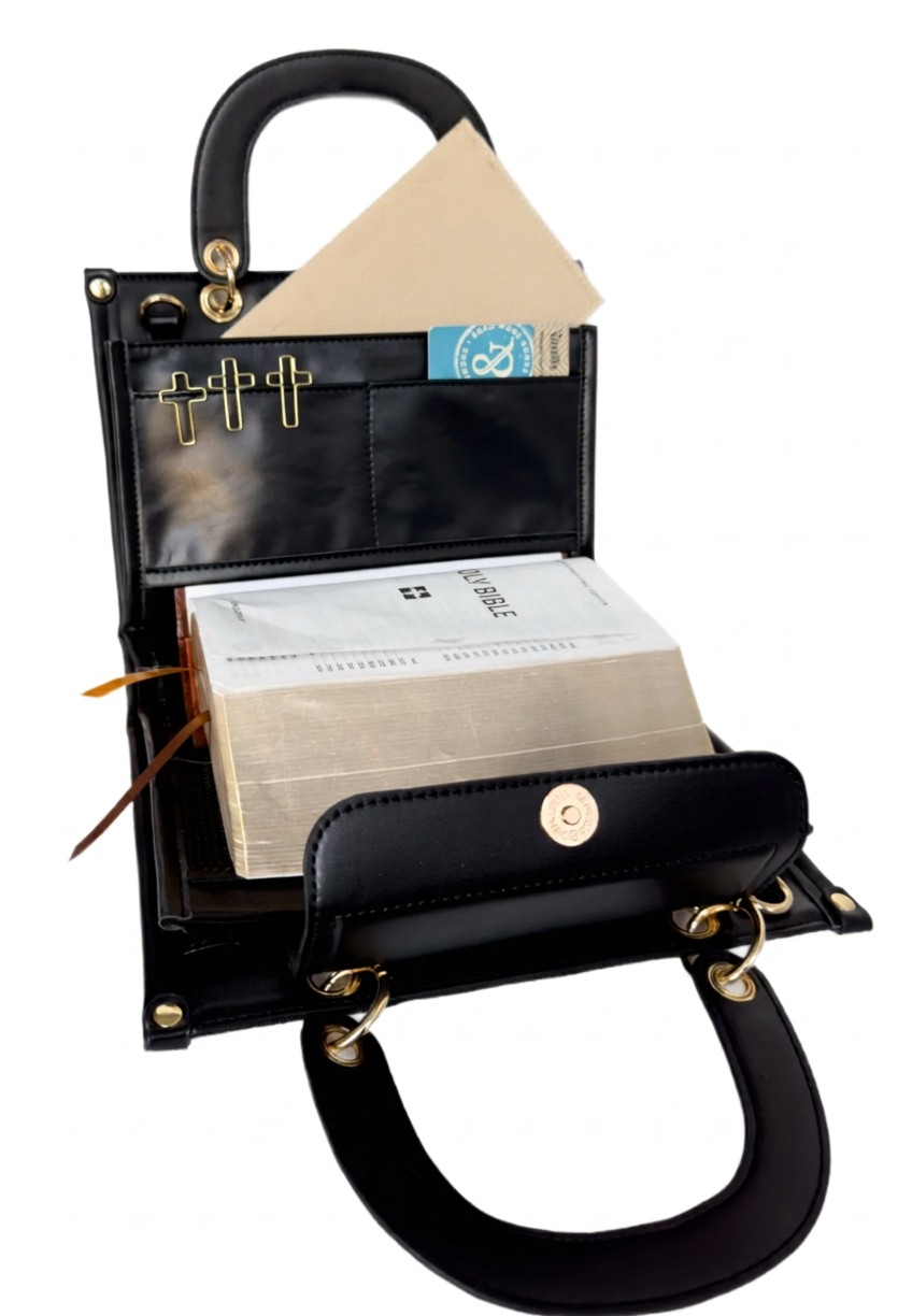 Sac chrétien HOLY BIBLE — Noir brodé (3)